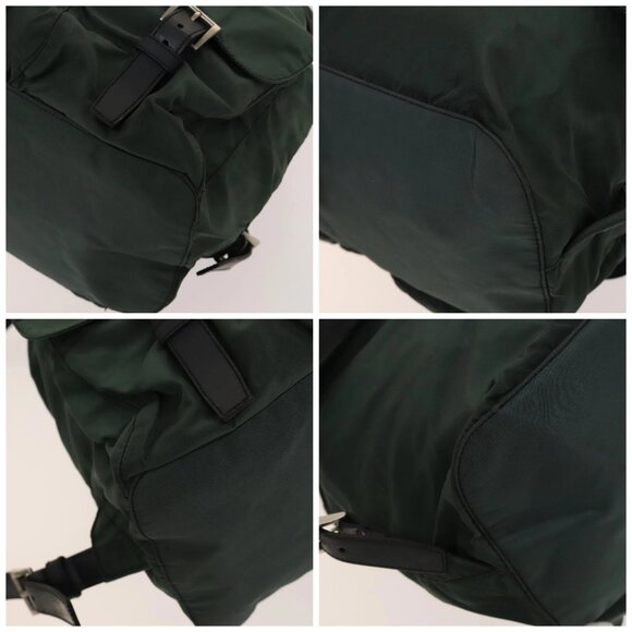 PRADA Backpack Nylon Green Silver Auth - Picture 15 of 15